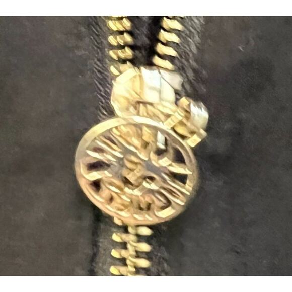 Anne Klein Moto Jacket Women's XL Black Long Sleeve Front Zip Belt Collared - Picture 9 of 9